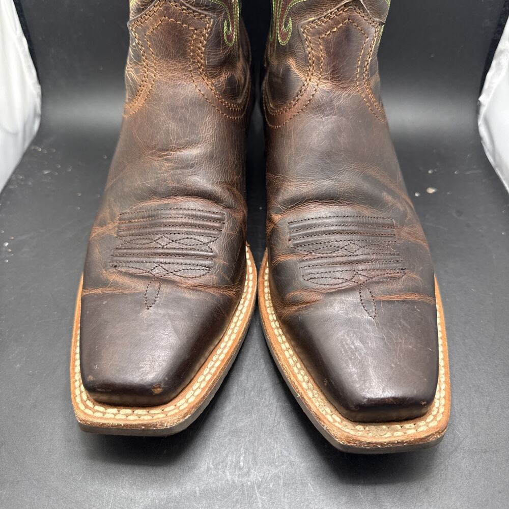 Ariat 10010169 Western Cowboy Boots Womens 9B Brown Leather Embroidered - Picture 4 of 10